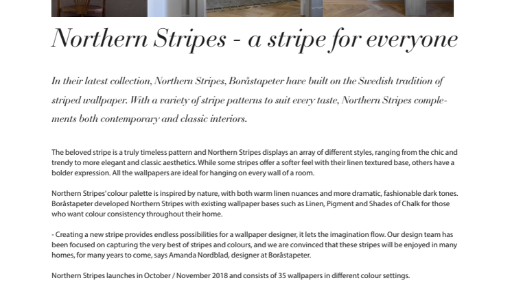 Northern Stripes - a stripe for everyone