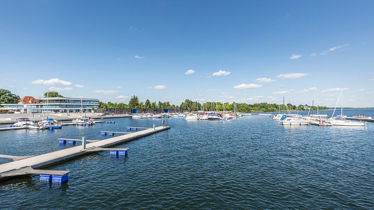 Der neue Stadthafen in Senftenberg (TMB-Fotoarchiv/Steffen Lehmann)