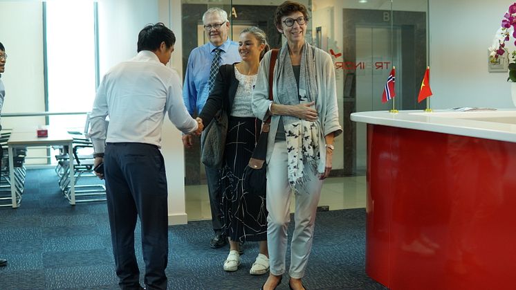 The Norwegian Embassy visiting TES Vietnam