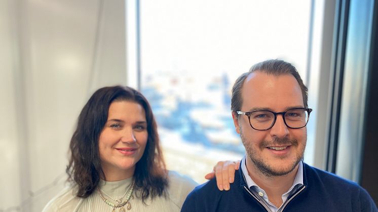 Philip Malmros, ny Business Develop Manager, tillsammans med Sofie Engström Salo, Director of Business Development på Junglemap. 