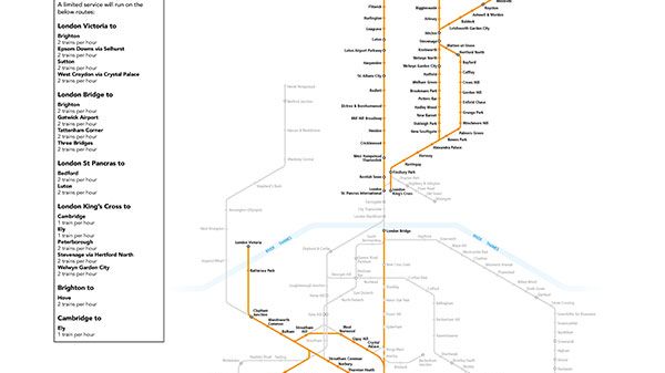 GTR strike network map