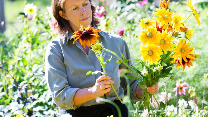 Florist Kristina Öhman. Foto: © Yanan Li