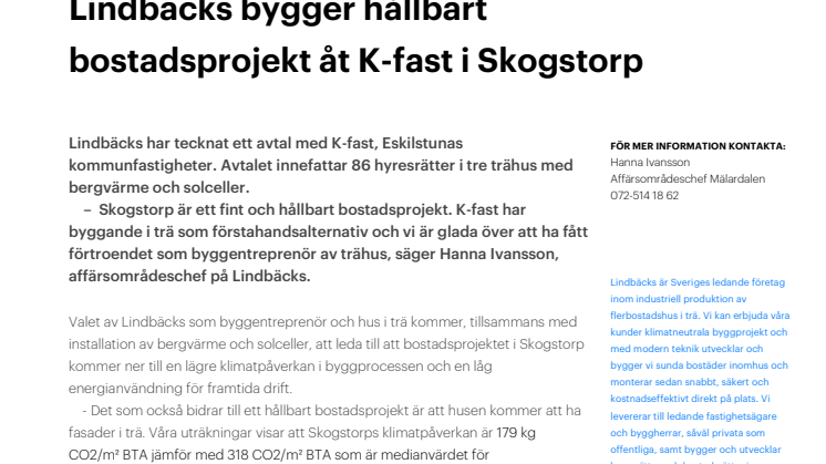 Prm Lindbäcks bygger i Skogstorp