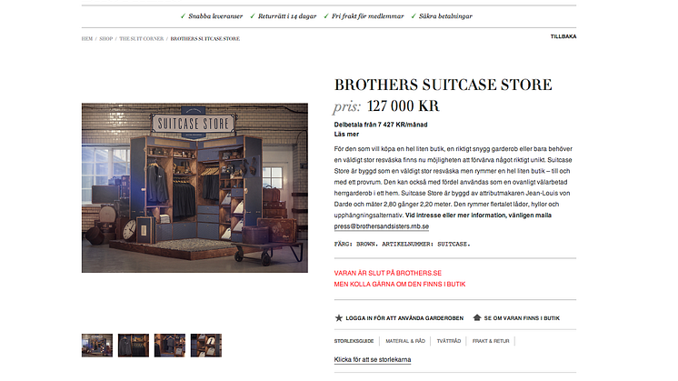 Brothers Suitcase Store finns nu till försäljning på Brothers.se