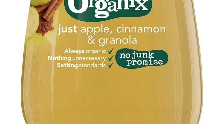 Organix just apple, cinnamon & granola