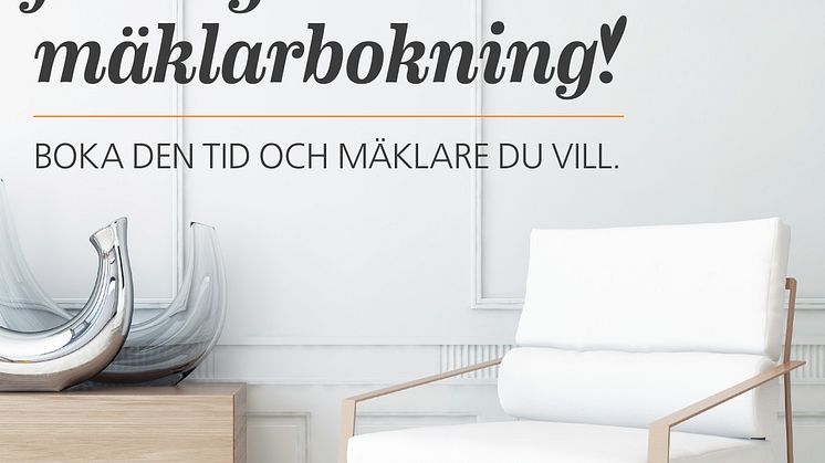 Premiär för digital mäklarbokning.