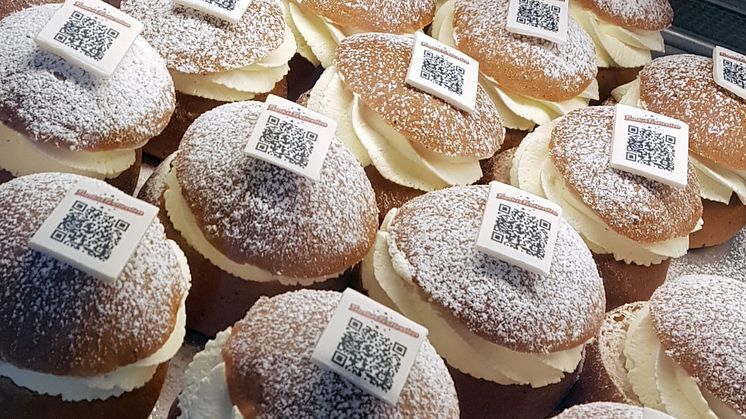 Funkissemlan hade en QR-kod som gick till festivalens Youtube.