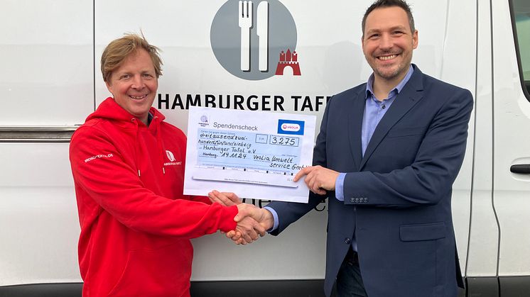 Veolia spendet 3.275 Euro an die Hamburger Tafel: Nachhaltig für den guten Zweck