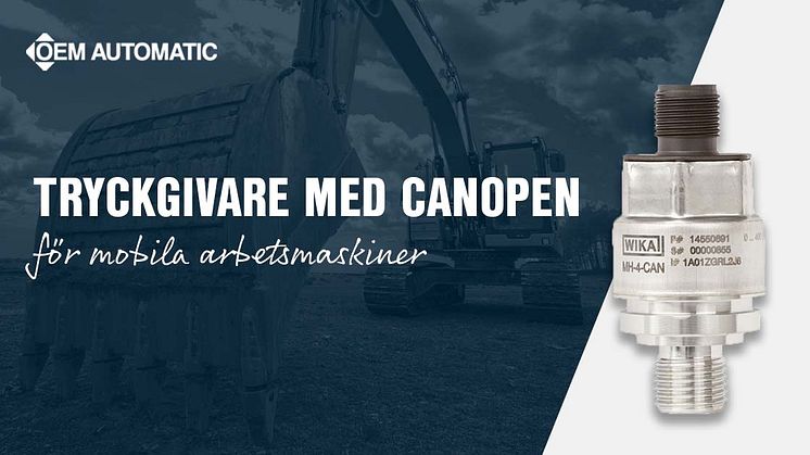 Tryckgivare med CANopen - här är fördelarna!