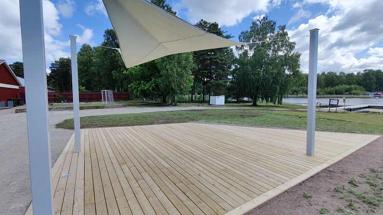 Soldäck för rullstolar