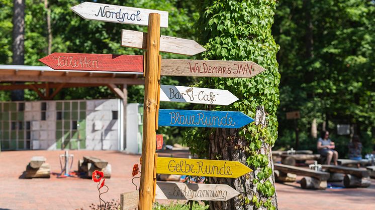 Es ist viel los während der Sommerferien in Brandenburg! Orientierung findet man auch auf www.reiseland-brandenburg.de/sommerferien. Foto: Der Barfußpark Beelitz-Heilstätten.