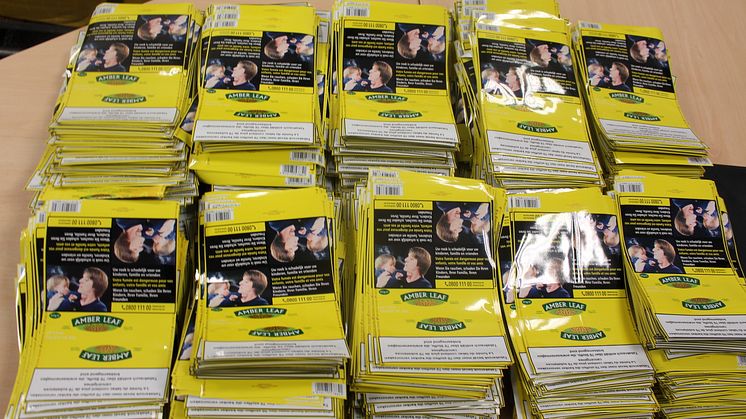Counterfeit tobacco pouches