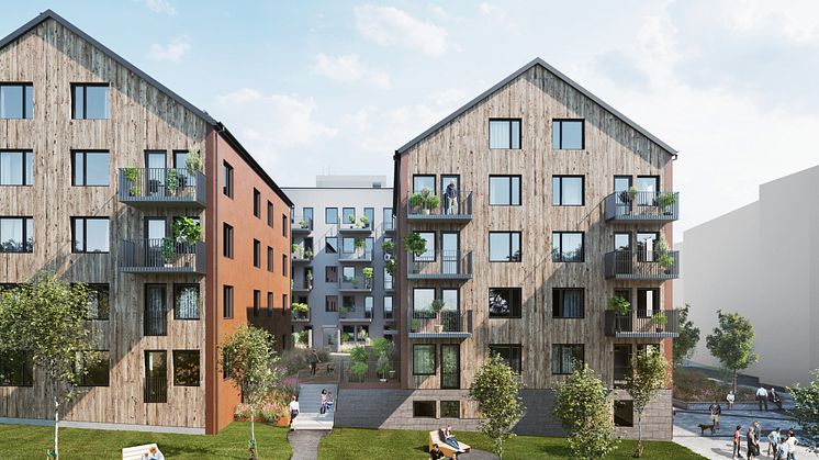 Parkstråket_exteriör rendering_ Semrén&Månsson