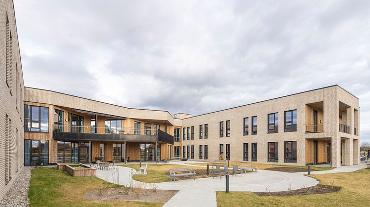 Rehabilitering og utbygging av Moer sykehjem har tilført 40 nye sykehjemsplasser i kommunen. Foto: Hundven-Clements/ LINK Arkitektur 