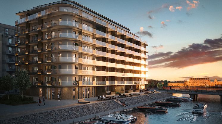 Bjurfors förmedlar lägenheterna i nybyggnadsprojektet Skimra i Malmö.