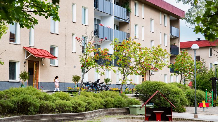Kvarteret Bredholmen i Vårberg.