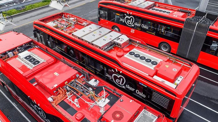 Illustrasjonsfoto elbusser, foto Unibuss