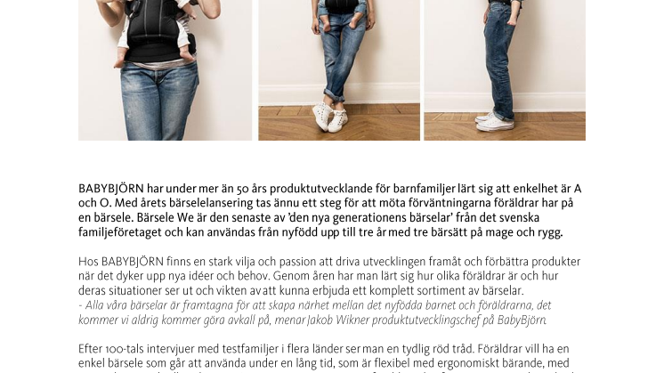 Bärsele We – valet är enkelt