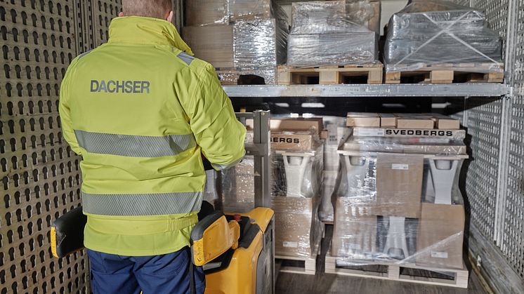 Dachsers lastbärare med balksystem skapar en bra fyllnadsgrad och bidrar till att ömtåligt gods inte staplas på varandra. (Bild: Morten Bruhn)