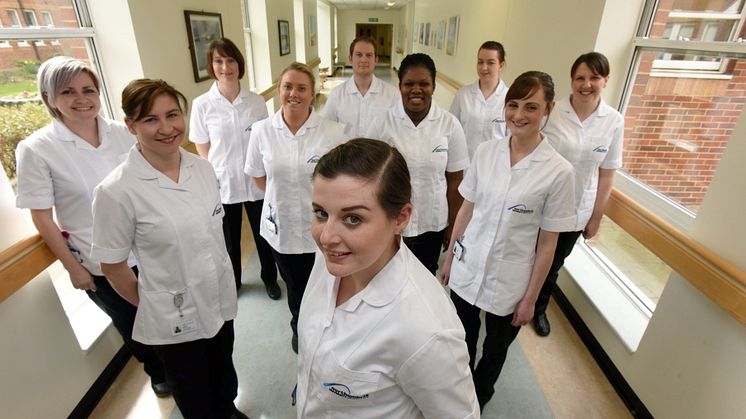 The first students enrolled on the Northumbria University and Northumbria Healthcare NHS Trust partnership