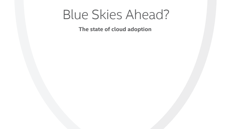 Onderzoeksrapport: Blue Skies Ahead? The state of cloud adoption