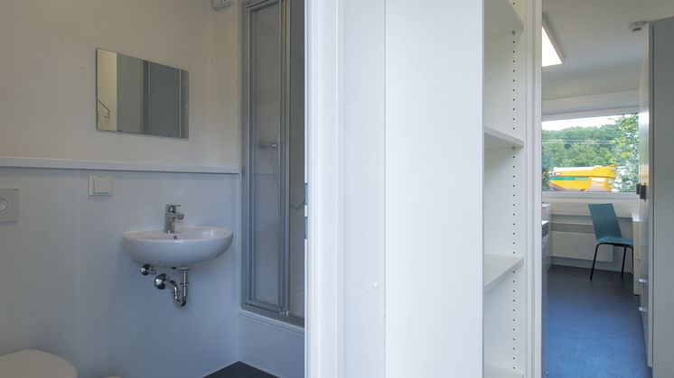 Mietcontainer mit eigener Nasszelle