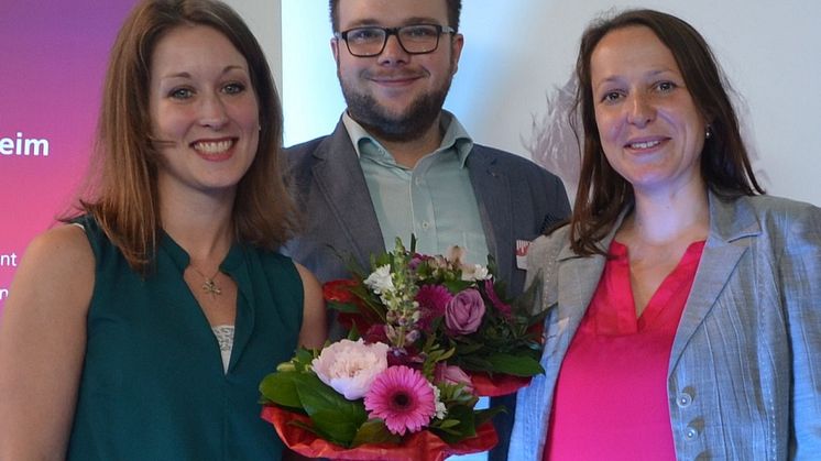 (v.li.) Janina Reichert, Alexander Seeger, Dr. Mareike Martini