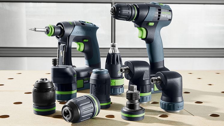 Værktøjsproducenten Festool har netop sendt nye akku bore- og skruemaskiner i kompakt design på markedet. Foto: Festool.