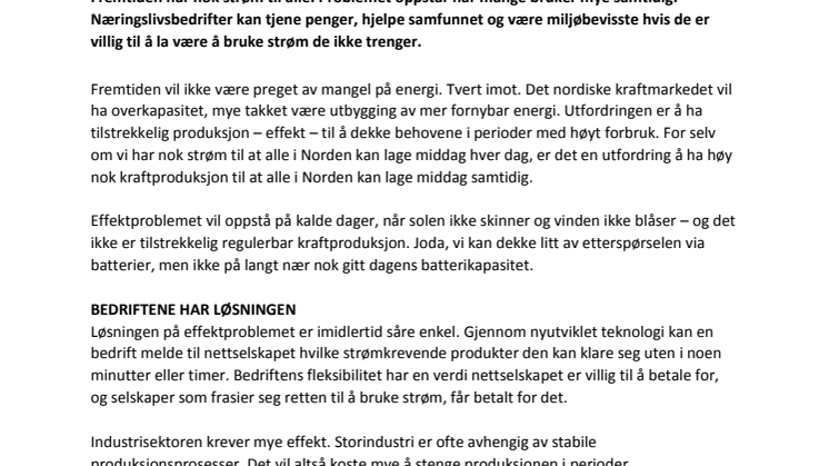 Næringslivet kan redde oss