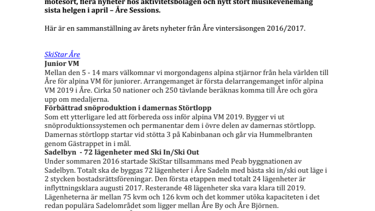 Årets Nyheter 2016-2017