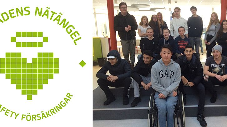 ​Månadens nätängel april 2018 – klass 8F på Östra grundskolan i Huddinge