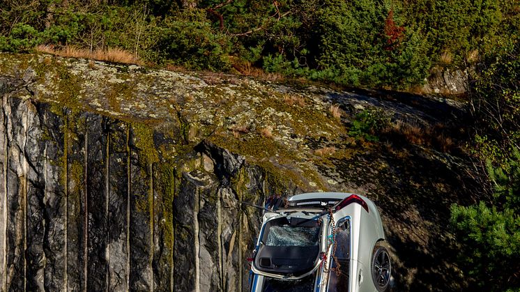 Volvo Cars kollisionstest fald fra 30 meters højde