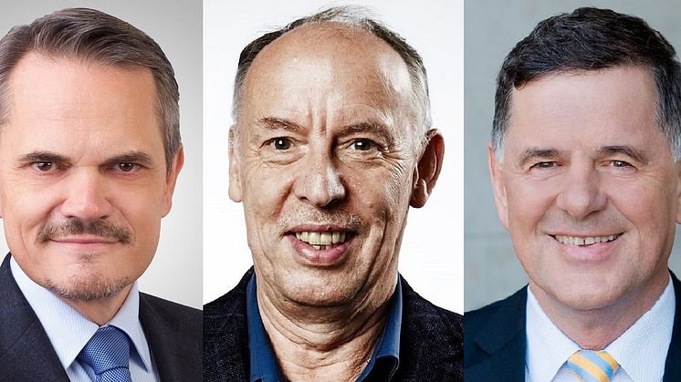(v.li.): Wolfgang Dittmann, Prof. Dr. Michael Nagy, Heinrich Kronbichler