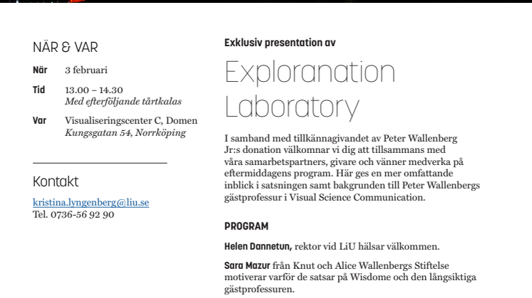 Program Wallenbergs donationsprofessur