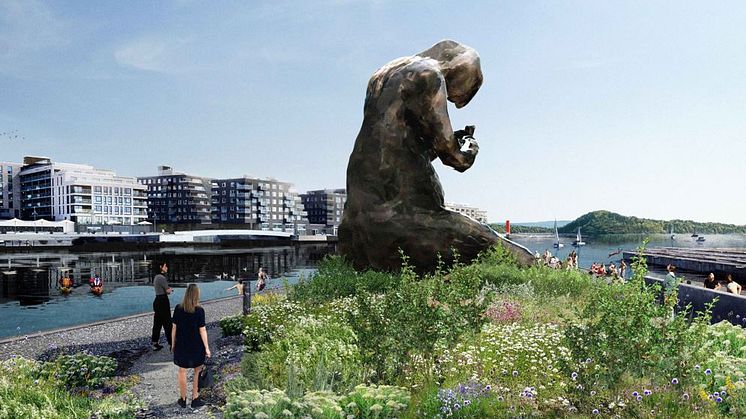 The sculpture by Tracey Emin will finally get her place in the flower meadow. Image and Landscape Architect: J & L Gibbons