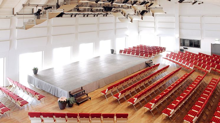 Konsertsalen på Dunkers Kulturhus.