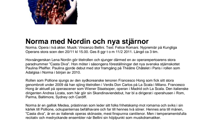 Norma med Nordin och nya stjärnor