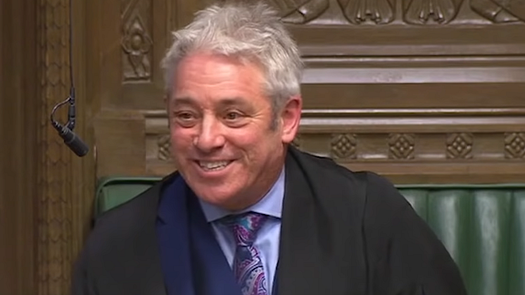 House of Commons Speaker, John Bercow. Source: YouTube screenshot from The Guardian