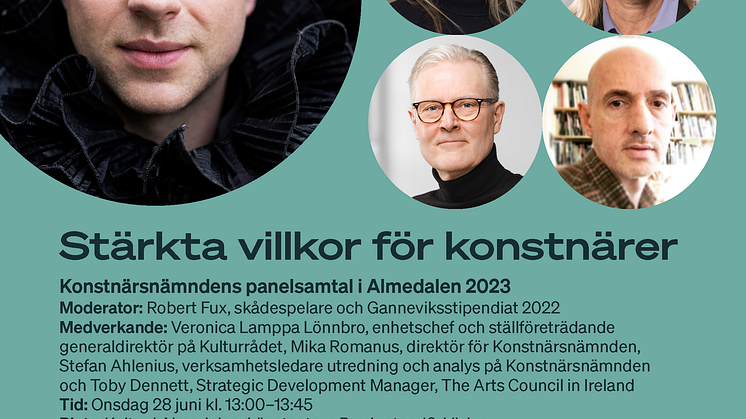 Almedalen 2023 medverkande och tid utan grönt filter