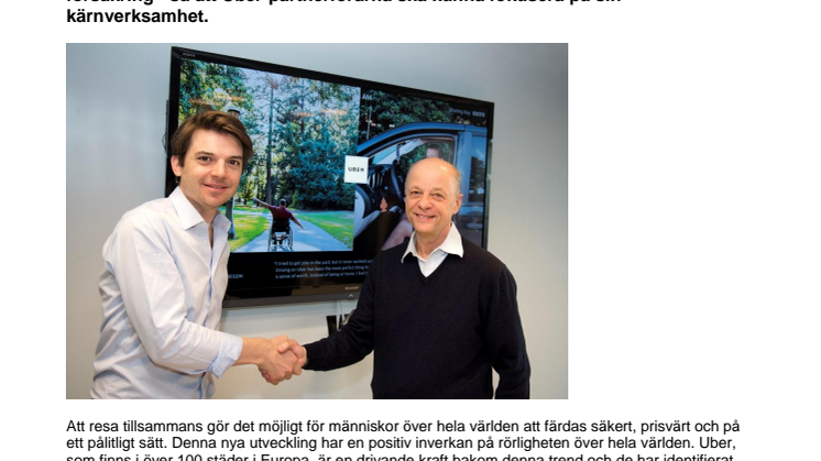 LeasePlan och Uber inleder samarbete