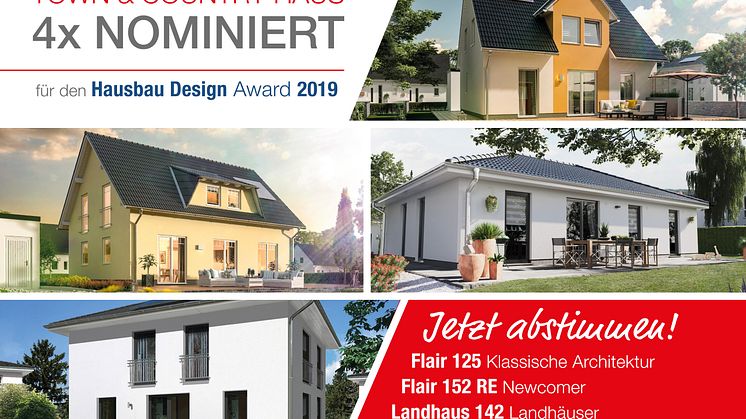 Stimmen Sie jetzt für Town & Country Haus ab!