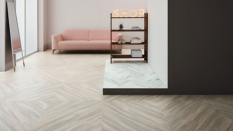 Enemmän vaihtoehtoja Forbon Allura designvinyylilaatoilla