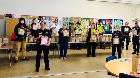 Melanie, Glen and Jim from Possobilities, Karla from SFRS, Brian and Magdalena from Police Scotland, Councillor Graham Campbell, Bailie Jacqueline McLaren, Ann McLaughlin MP, Dom, Ronnie and Margaret Fraser from ng homes
