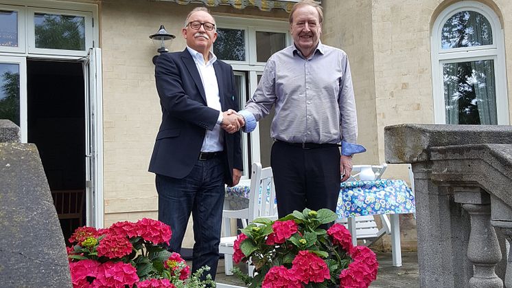 Christer Henriksson VD Förenade Care och Håkan Olsson VD AB Sjöstjärnan.
