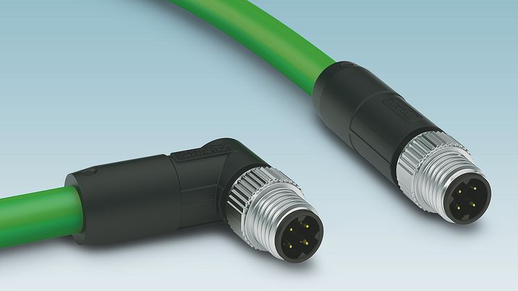 M8 datakablage för Ethernet och Profinet