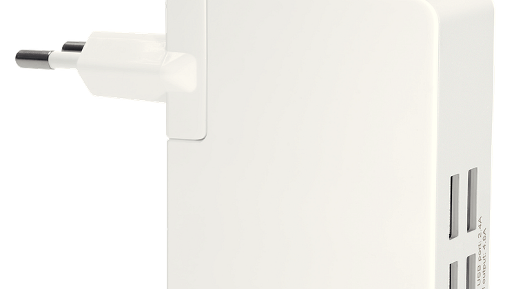 Vægoplader med 4 ladeporte Leitz 62190001