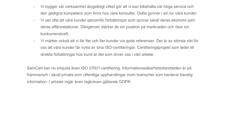 Certifiera för framgång