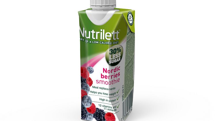 Nutrilett Nordic Berries Less sugar smoothie