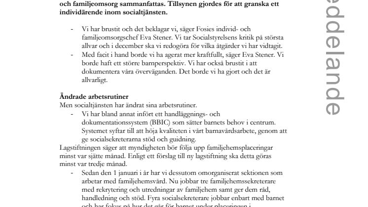 Allvarlig kritik mot socialtjänsten i Fosie