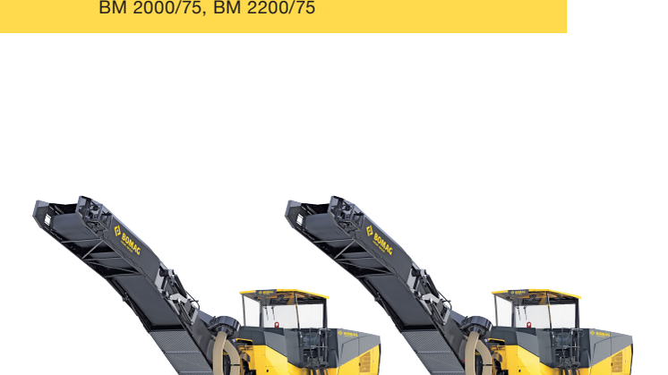 Asfaltsfräs Bomag 2000/75 och 2200/75